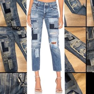 MOUSSY Patchwork Denim Jeans